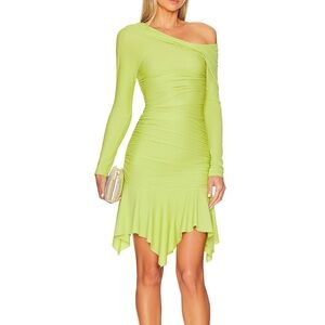 L’academie long sleeve green dress